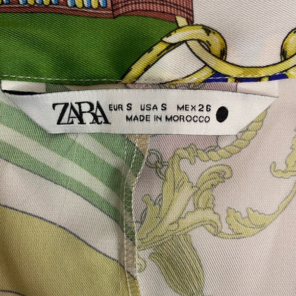 Women’s Size Small Zara Multicolor Chain Pattern Mini Dress - Picture 8 of 8